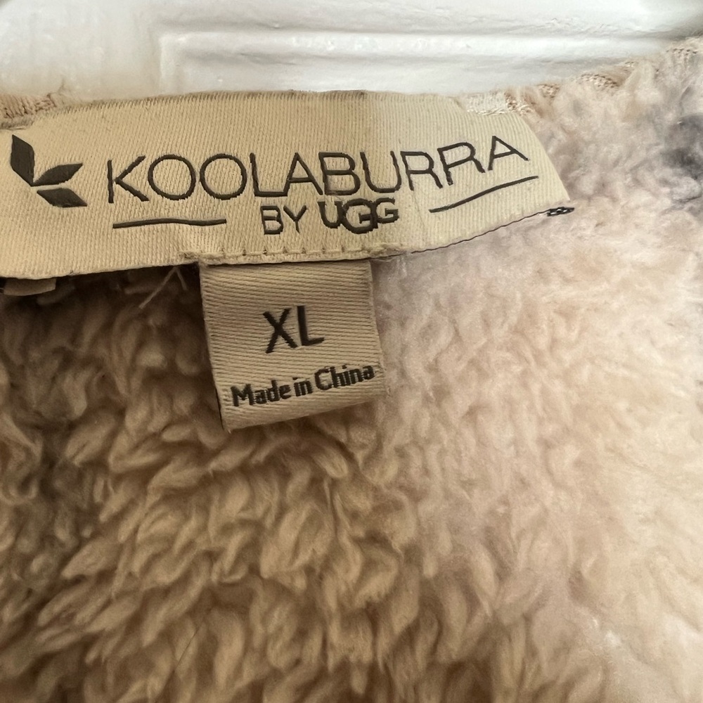 Koolaburra by UGG Cozy Plaid Teddy Sherpa Hooded Jacket XL - Picture 2 of 4